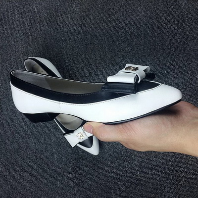 CHANEL Shallow mouth flat shoes Women--138